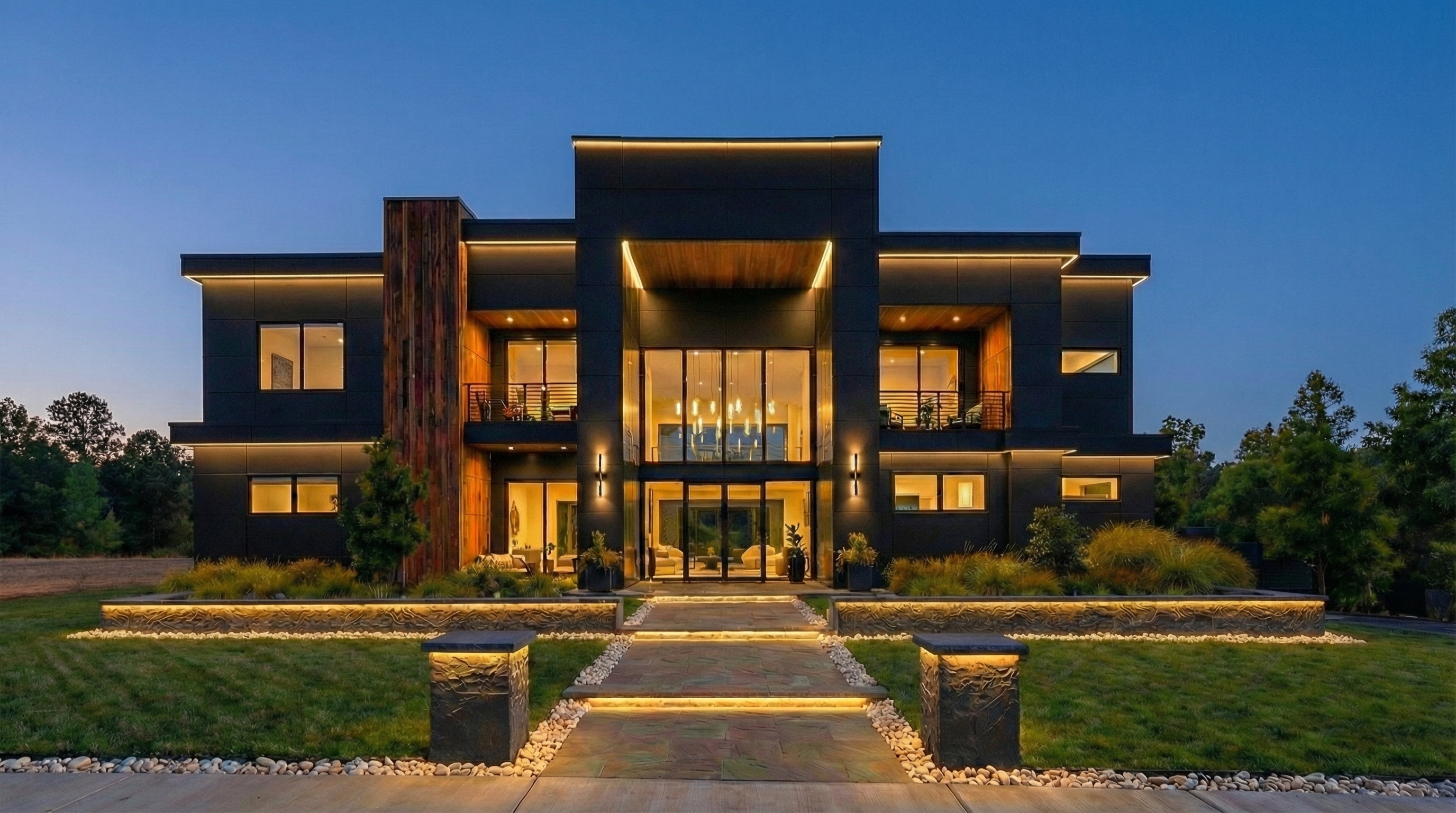 3980 Starling Drive Night Exterior